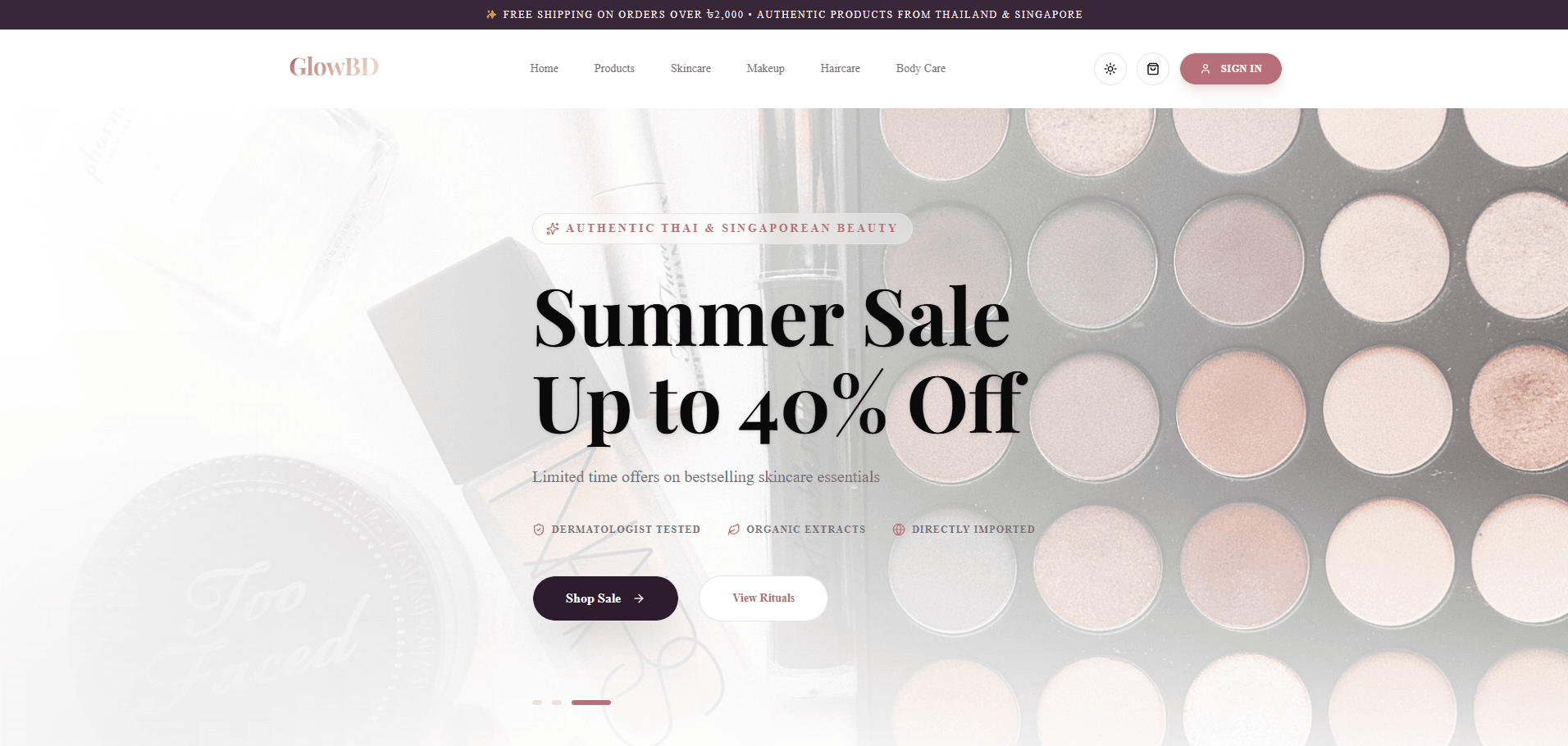 GlowBD - Beauty & Skincare E-commerce