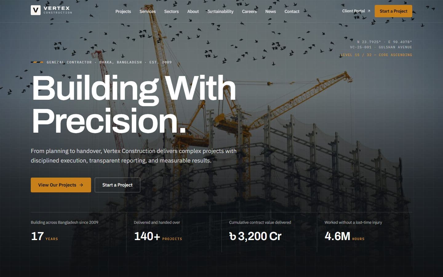 Construction Project Management System with Client Portal