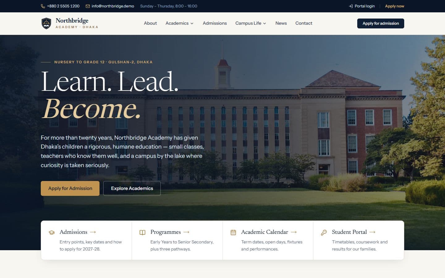 School Management System with Student & Parent Portals