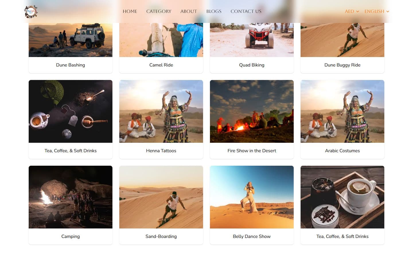 Desert Safari Dubai — Tour Booking Website — Gallery 2